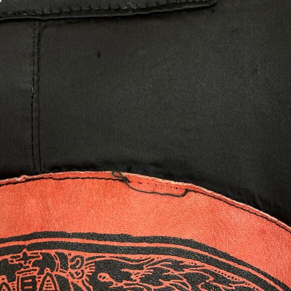Jet Set The People Of Labyrinths Aztec Bomber Jacket Italy Made Black Red 4 - Picture 8 of 14
